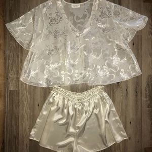 Victoria Secret Gold Label Pajama Set